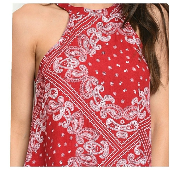 Tank🔹 Bandana / Paisley Print - Picture 5 of 8